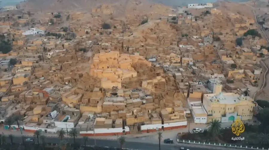 لقطة جوية لمدينة جانت في الجنوب الجزائري